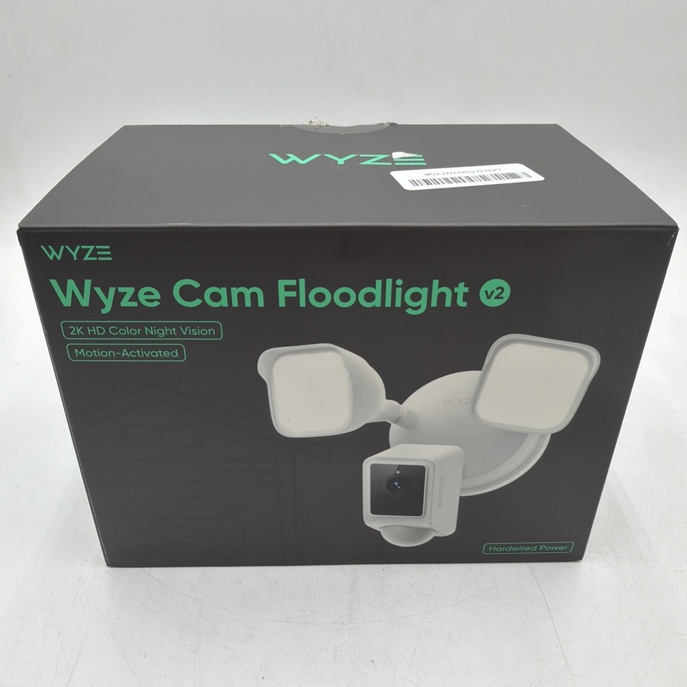 Wyze Cam Floodlight V2 Motion-Activated 2K HD Color Night Vision Camera